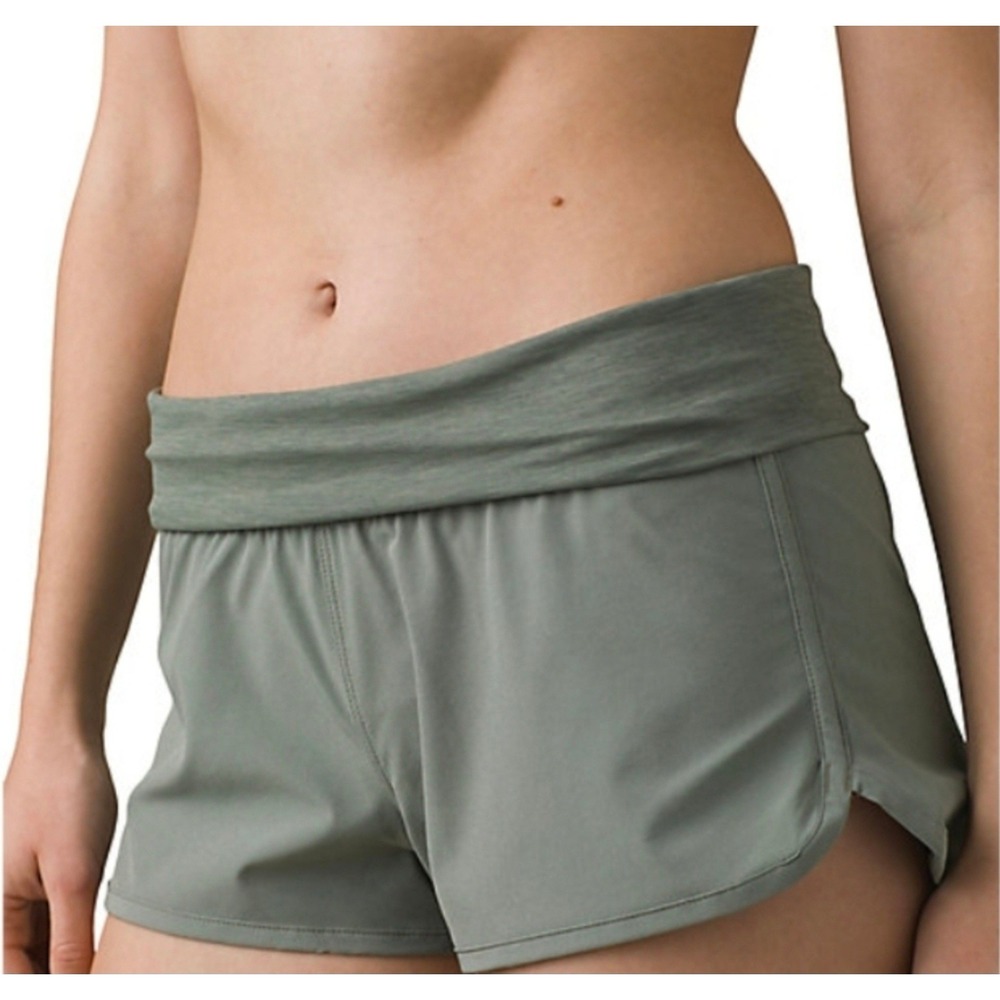 Prana Women's XL Army Green Sunriver Shorts Activewear Workout Athletic Swim